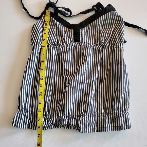 1090 * Volcom Vertical Stripe Tank Black White Size S - Picture 8 of 8